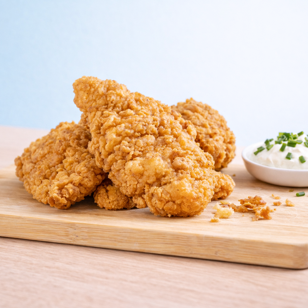 Filets de poulet frits X4